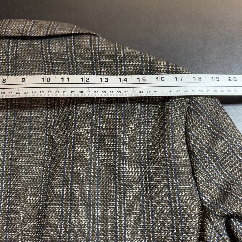 Score Michael Blazer Sport‎ Coat Mens 54 (40R) Linen Stretch Brown Stretch